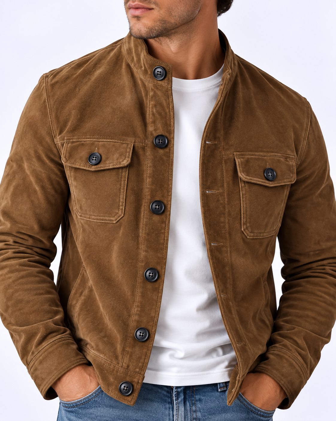 Tommaso | Bomber Scamosciato Premium