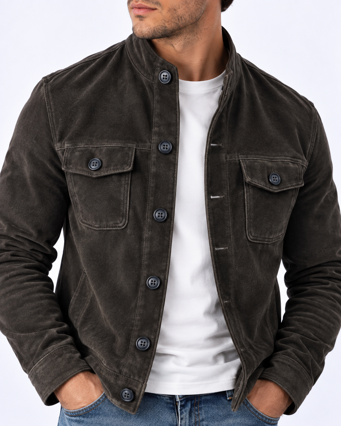 Tommaso | Bomber Scamosciato Premium