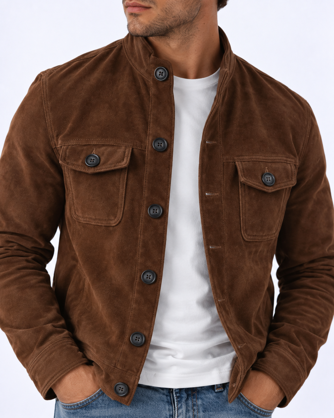 Tommaso | Bomber Scamosciato Premium