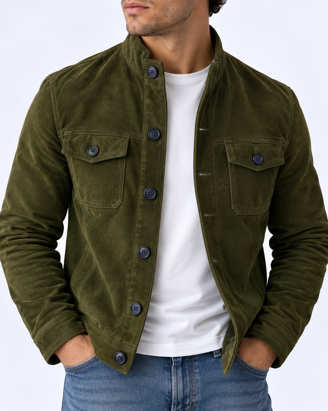 Tommaso | Bomber Scamosciato Premium